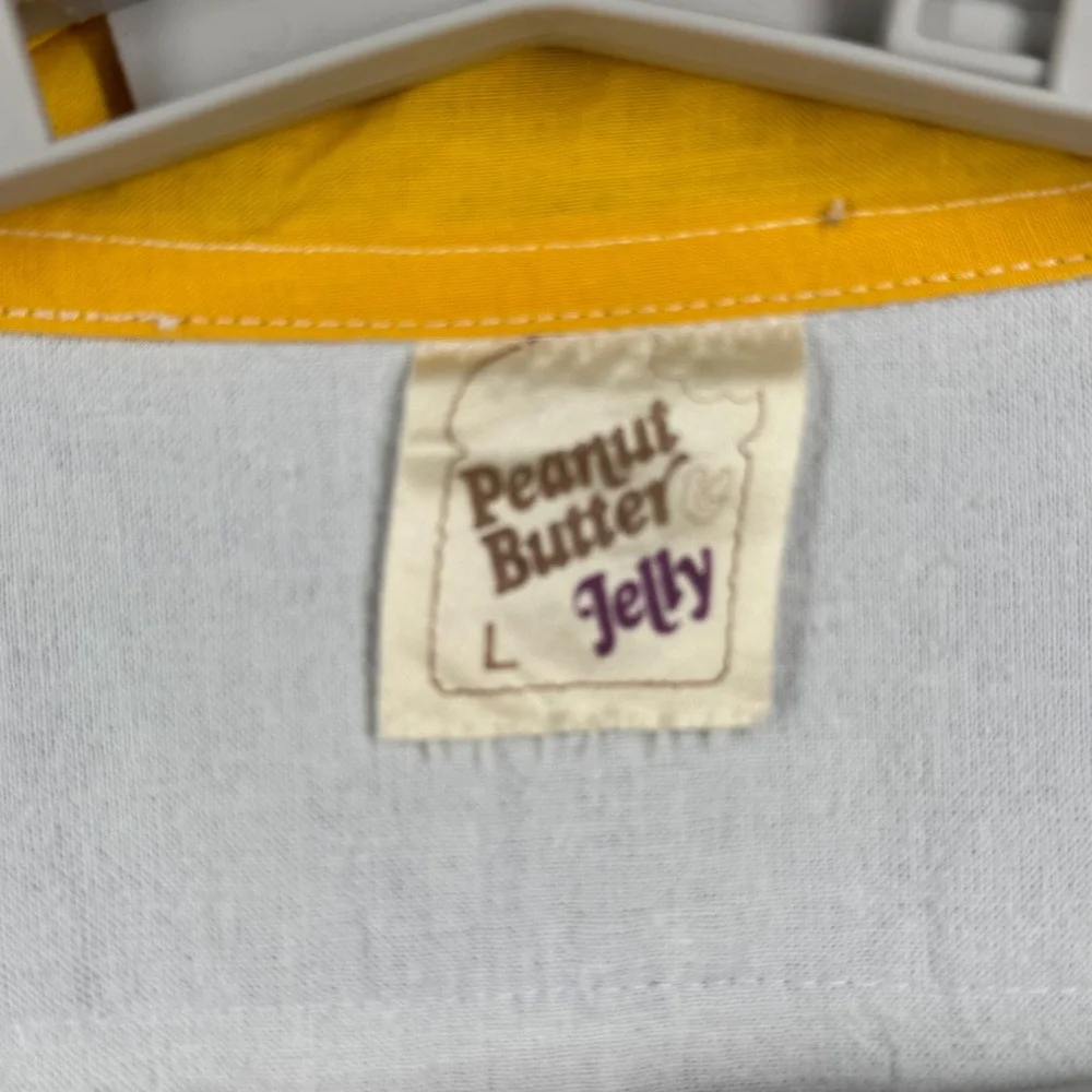 Vintage Peanut Butter‎ Jelly Jacket Women's Large White Blue Golf Embroidered